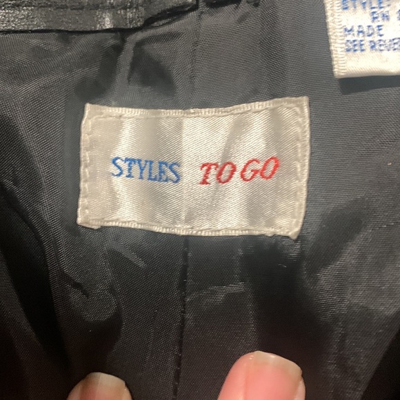 Genuine vintage leather high rise biker concert club pants styles To Go size 10 - Picture 9 of 11